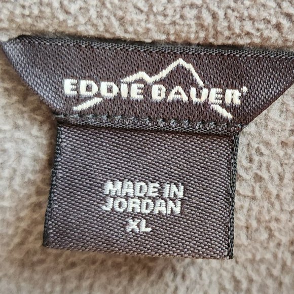 Eddie Bauer Gray Quarter Zip Fleece Pullover Size XL - Picture 8 of 15